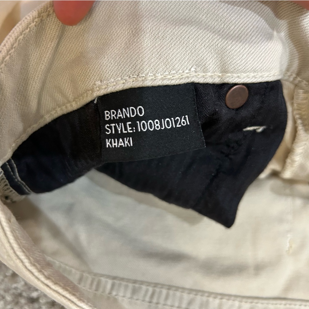 MON FRERE Brando‎ Parisian Luxe Slim Fit Khaki Pants - Picture 7 of 8